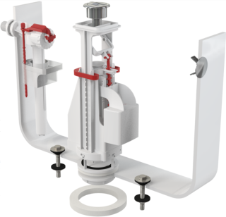 Выпускной комплект с двойной кнопкой AlcaPlast впускной механизм А15 1/2 SA08A 1/2" CHROM